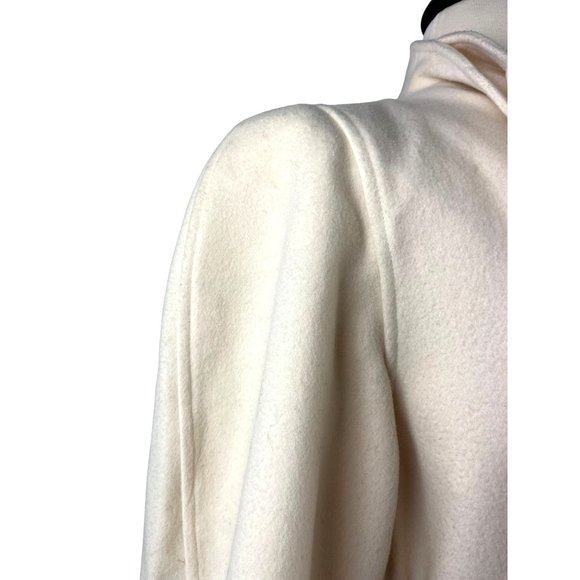 Ted Lapidus 100% Wool Coat in Cream, Women's Size 8 US - Picture 7 of 16